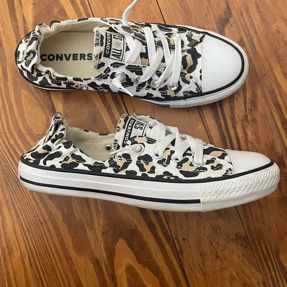 Cheetah print converse